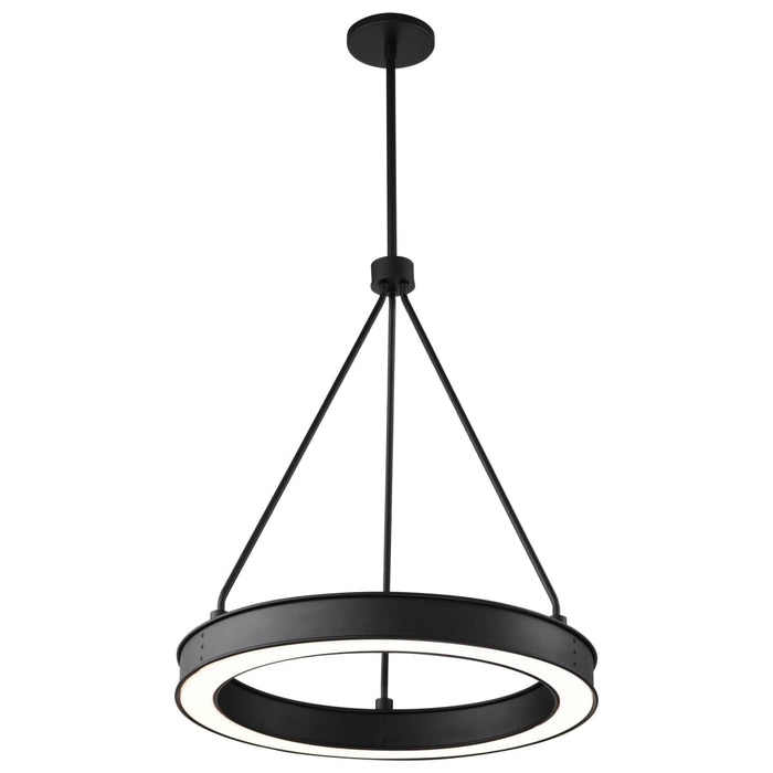 Pendant Nuvo 62-2261 Longford - 20 Inch LED Pendant - Textured Black - Acrylic Lens Nuvo