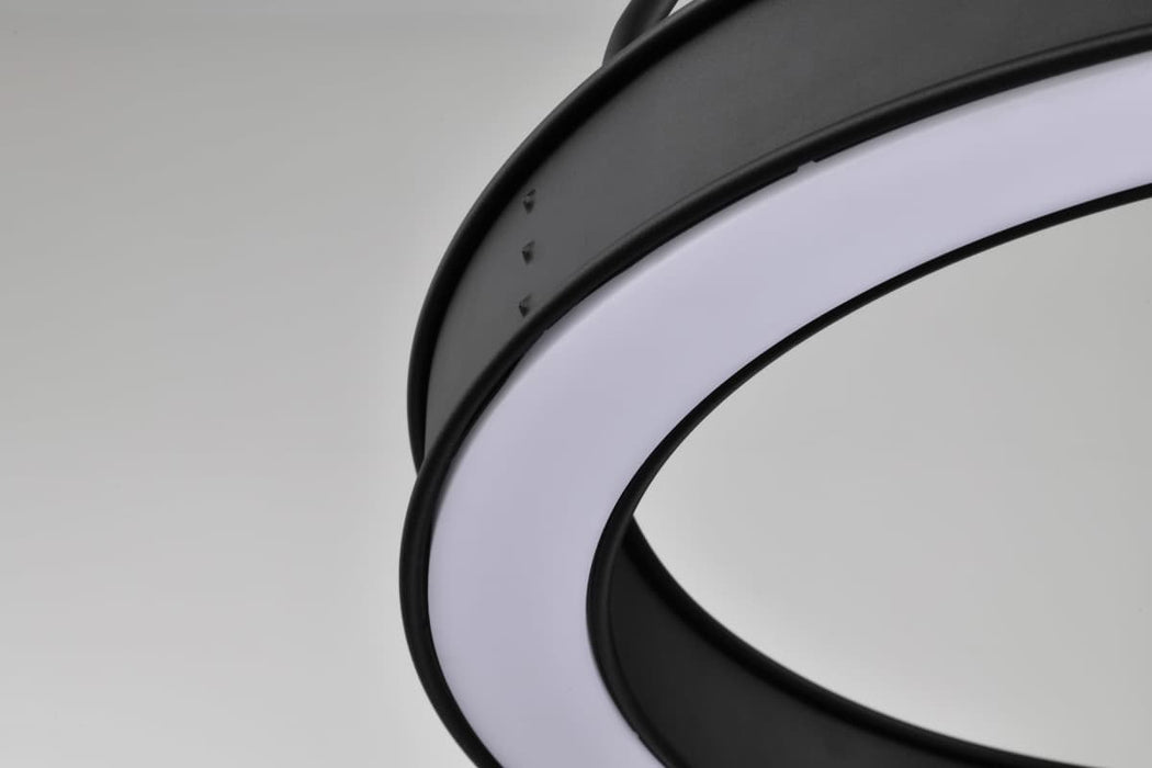 Pendant Nuvo 62-2261 Longford - 20 Inch LED Pendant - Textured Black - Acrylic Lens Nuvo