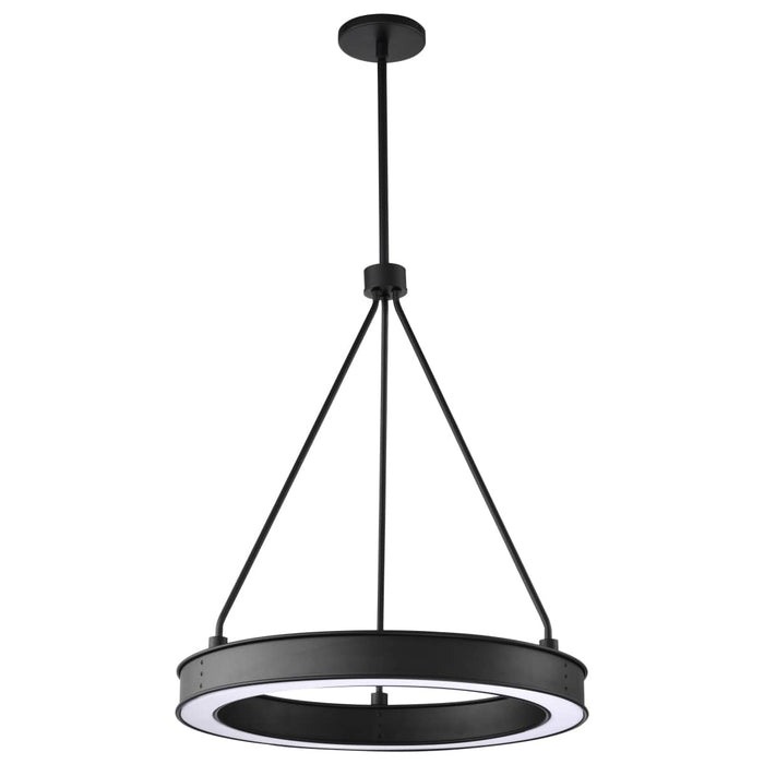 Pendant Nuvo 62-2261 Longford - 20 Inch LED Pendant - Textured Black - Acrylic Lens Nuvo