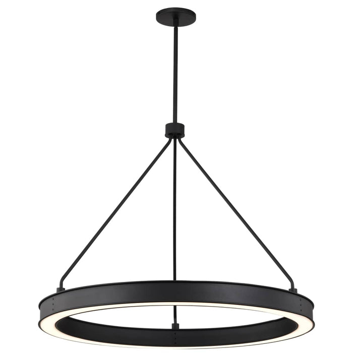 Pendant Nuvo 62-2262 Longford - 30 Inch LED Pendant - Textured Black - Acrylic Lens Nuvo