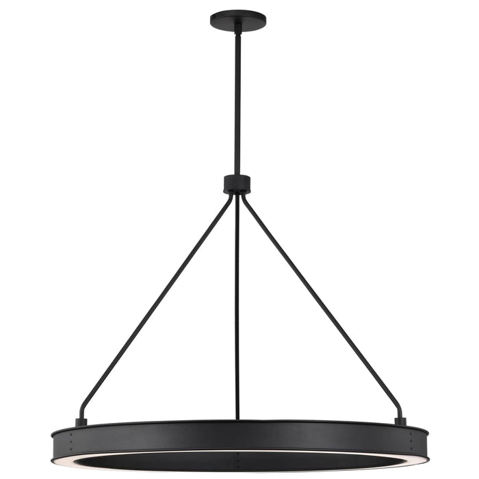 Pendant Nuvo 62-2262 Longford - 30 Inch LED Pendant - Textured Black - Acrylic Lens Nuvo