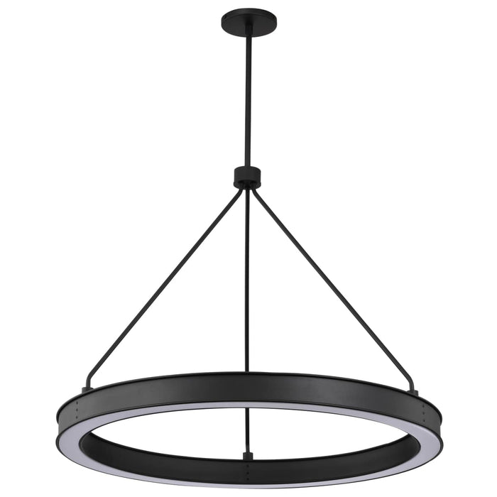 Pendant Nuvo 62-2262 Longford - 30 Inch LED Pendant - Textured Black - Acrylic Lens Nuvo