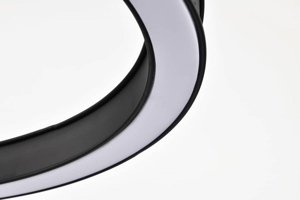 Pendant Nuvo 62-2262 Longford - 30 Inch LED Pendant - Textured Black - Acrylic Lens Nuvo