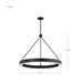 Pendant Nuvo 62-2262 Longford - 30 Inch LED Pendant - Textured Black - Acrylic Lens Nuvo