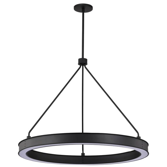 Pendant Nuvo 62-2262 Longford - 30 Inch LED Pendant - Textured Black - Acrylic Lens Nuvo