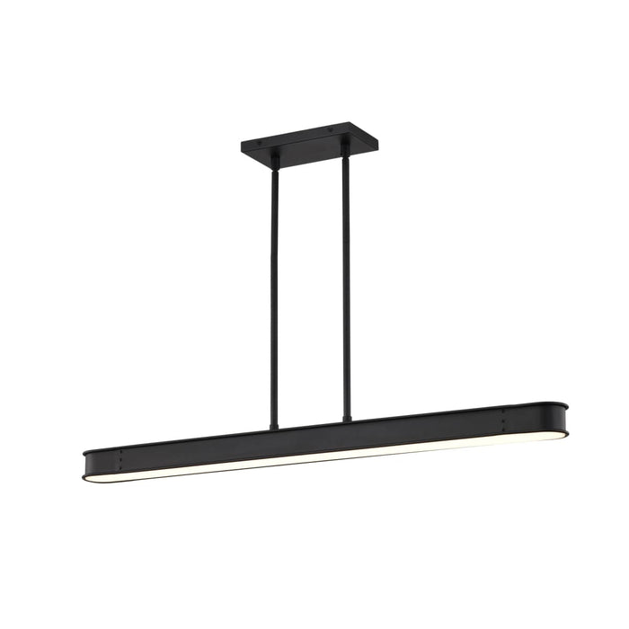 Island Pendant Nuvo 62-2263 Longford - 36 Inch LED Island Pendant - Textured Black - Acrylic Lens Nuvo