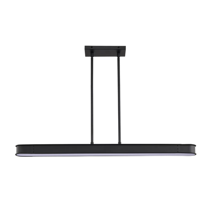 Island Pendant Nuvo 62-2263 Longford - 36 Inch LED Island Pendant - Textured Black - Acrylic Lens Nuvo