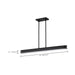 Island Pendant Nuvo 62-2263 Longford - 36 Inch LED Island Pendant - Textured Black - Acrylic Lens Nuvo