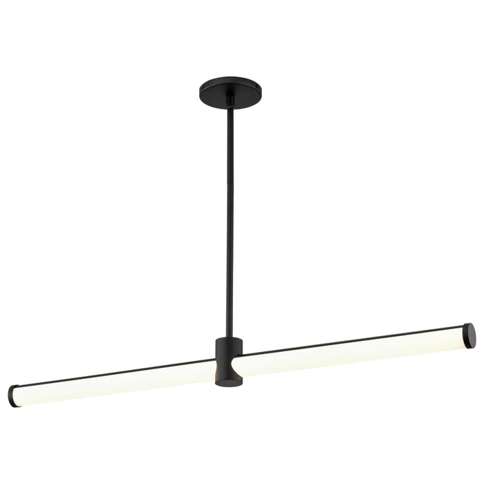 Island Pendant Nuvo 62-2271 Bowman - 36 Inch LED Island Pendant - Matte Black - Acrylic Lens Nuvo