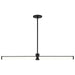 Island Pendant Nuvo 62-2271 Bowman - 36 Inch LED Island Pendant - Matte Black - Acrylic Lens Nuvo