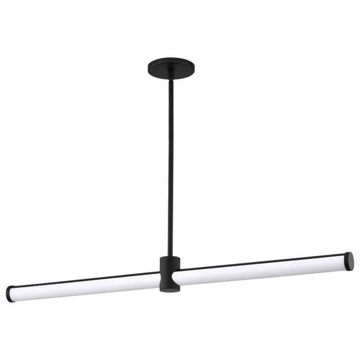 Island Pendant Nuvo 62-2271 Bowman - 36 Inch LED Island Pendant - Matte Black - Acrylic Lens Nuvo