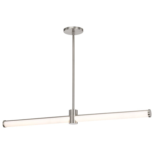 Island Pendant Nuvo 62-2272 Bowman - 36 Inch LED Island Pendant - Brushed Nickel - Acrylic Lens Nuvo