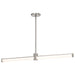Island Pendant Nuvo 62-2272 Bowman - 36 Inch LED Island Pendant - Brushed Nickel - Acrylic Lens Nuvo