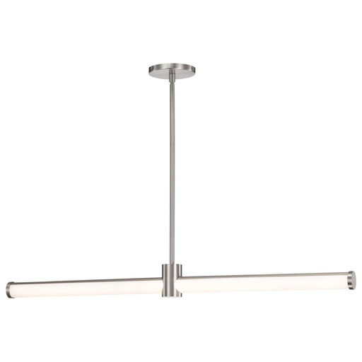 Island Pendant Nuvo 62-2272 Bowman - 36 Inch LED Island Pendant - Brushed Nickel - Acrylic Lens Nuvo