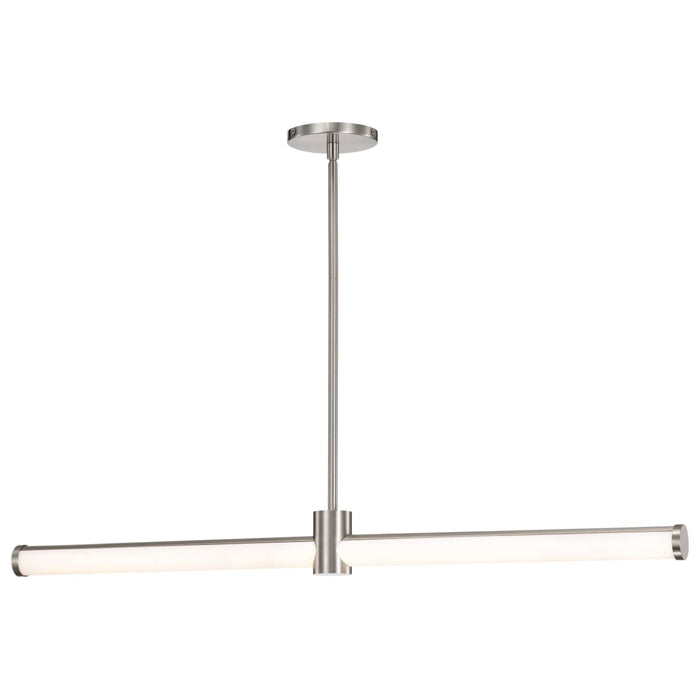 Island Pendant Nuvo 62-2272 Bowman - 36 Inch LED Island Pendant - Brushed Nickel - Acrylic Lens Nuvo