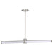 Island Pendant Nuvo 62-2272 Bowman - 36 Inch LED Island Pendant - Brushed Nickel - Acrylic Lens Nuvo