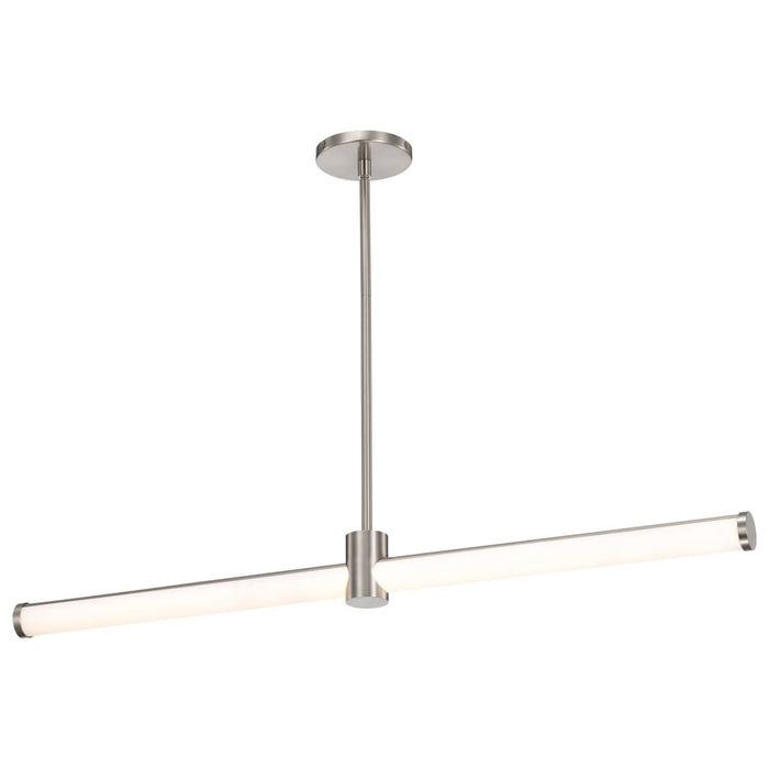 Island Pendant Nuvo 62-2272 Bowman - 36 Inch LED Island Pendant - Brushed Nickel - Acrylic Lens Nuvo