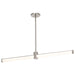 Island Pendant Nuvo 62-2272 Bowman - 36 Inch LED Island Pendant - Brushed Nickel - Acrylic Lens Nuvo