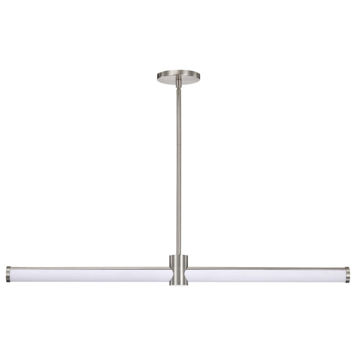 Island Pendant Nuvo 62-2272 Bowman - 36 Inch LED Island Pendant - Brushed Nickel - Acrylic Lens Nuvo