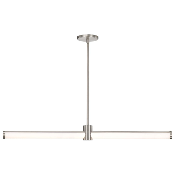 Island Pendant Nuvo 62-2272 Bowman - 36 Inch LED Island Pendant - Brushed Nickel - Acrylic Lens Nuvo