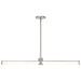 Island Pendant Nuvo 62-2272 Bowman - 36 Inch LED Island Pendant - Brushed Nickel - Acrylic Lens Nuvo