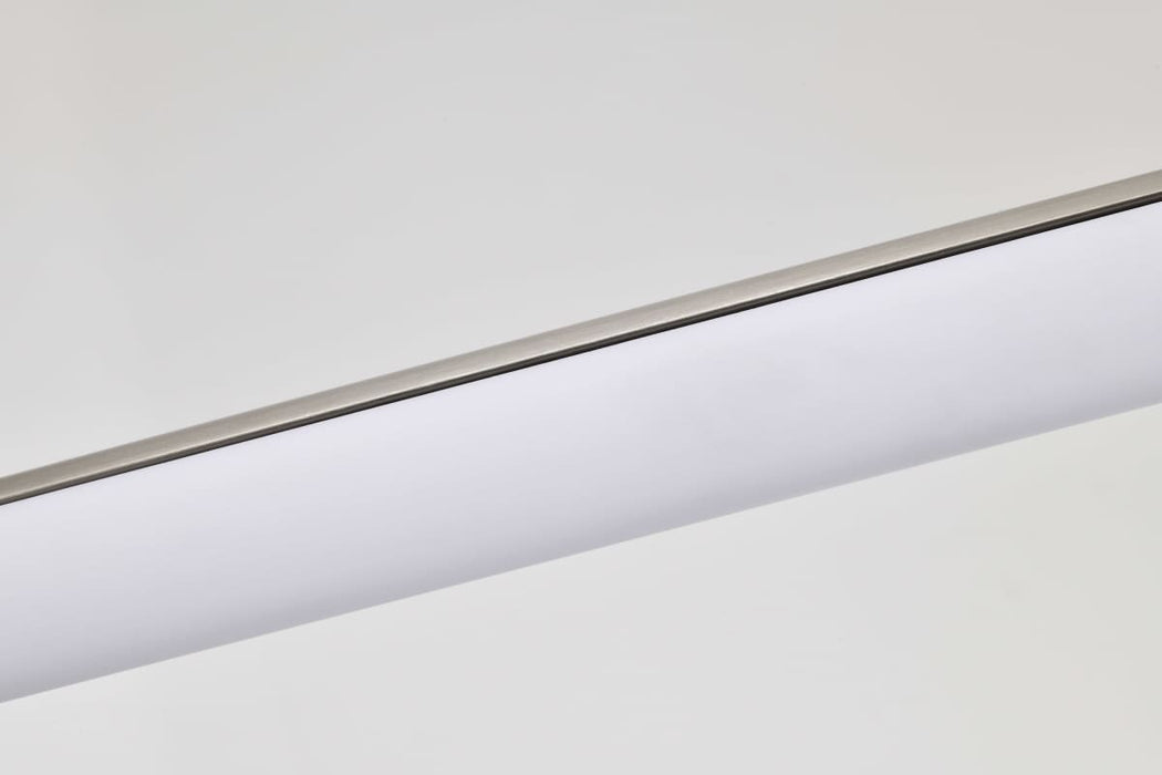 Island Pendant Nuvo 62-2272 Bowman - 36 Inch LED Island Pendant - Brushed Nickel - Acrylic Lens Nuvo