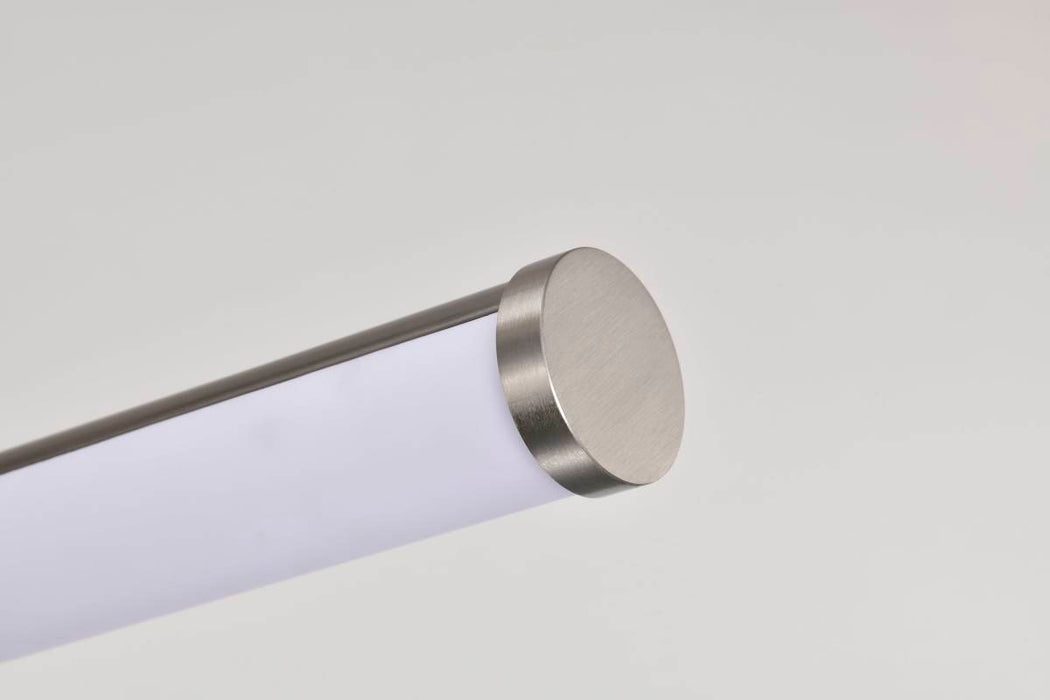 Island Pendant Nuvo 62-2272 Bowman - 36 Inch LED Island Pendant - Brushed Nickel - Acrylic Lens Nuvo