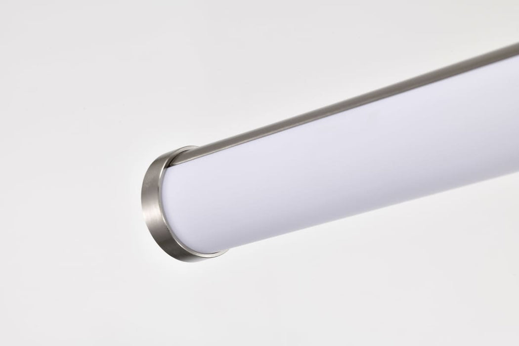 Island Pendant Nuvo 62-2272 Bowman - 36 Inch LED Island Pendant - Brushed Nickel - Acrylic Lens Nuvo