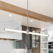Island Pendant Nuvo 62-2272 Bowman - 36 Inch LED Island Pendant - Brushed Nickel - Acrylic Lens Nuvo