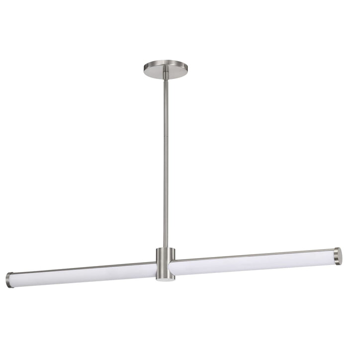 Island Pendant Nuvo 62-2272 Bowman - 36 Inch LED Island Pendant - Brushed Nickel - Acrylic Lens Nuvo