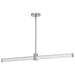 Island Pendant Nuvo 62-2272 Bowman - 36 Inch LED Island Pendant - Brushed Nickel - Acrylic Lens Nuvo