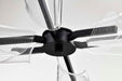 Chandelier Nuvo 62-2281 Sedona - 28 Inch 6 Light LED Chandelier - Matte Black - Silk Screened Acrylic Lens Nuvo