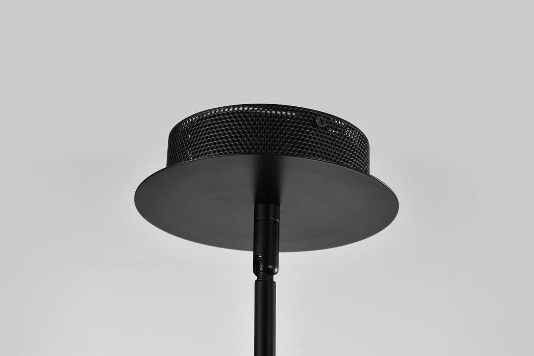 Chandelier Nuvo 62-2281 Sedona - 28 Inch 6 Light LED Chandelier - Matte Black - Silk Screened Acrylic Lens Nuvo