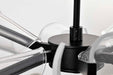 Chandelier Nuvo 62-2281 Sedona - 28 Inch 6 Light LED Chandelier - Matte Black - Silk Screened Acrylic Lens Nuvo