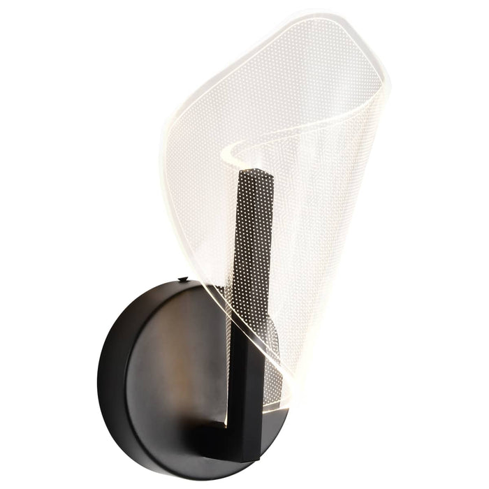Sconce Nuvo 62-2282 Sedona - 13 Inch LED Sconce - Matte Black - Silk Screened Acrylic Lens Nuvo