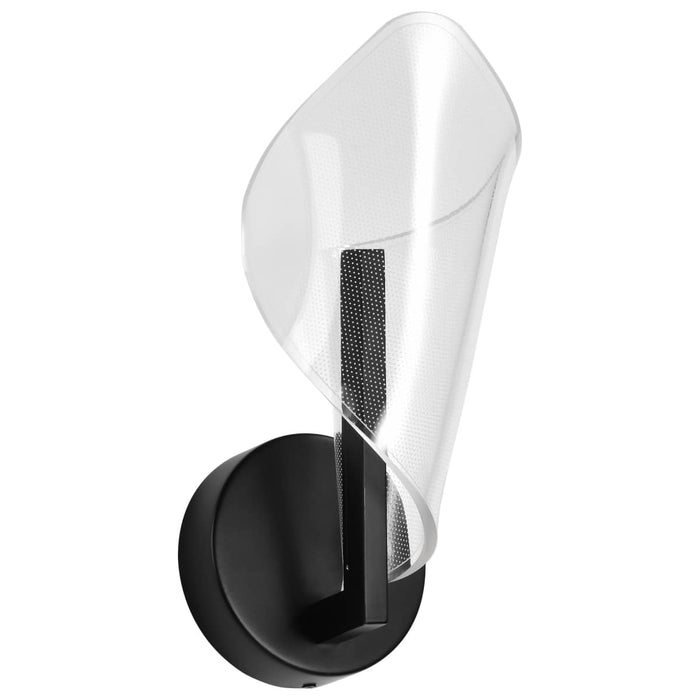 Sconce Nuvo 62-2282 Sedona - 13 Inch LED Sconce - Matte Black - Silk Screened Acrylic Lens Nuvo