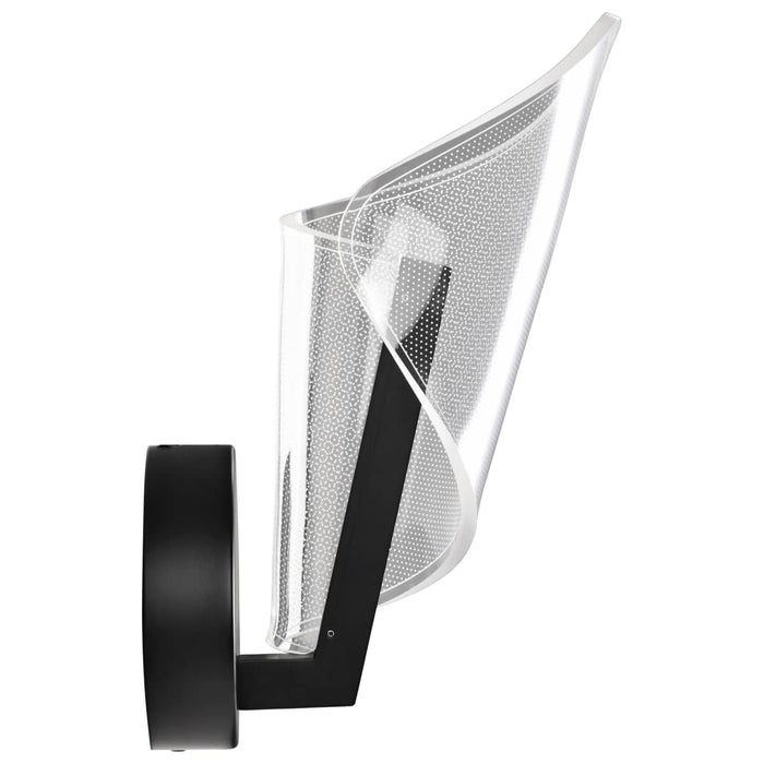 Sconce Nuvo 62-2282 Sedona - 13 Inch LED Sconce - Matte Black - Silk Screened Acrylic Lens Nuvo