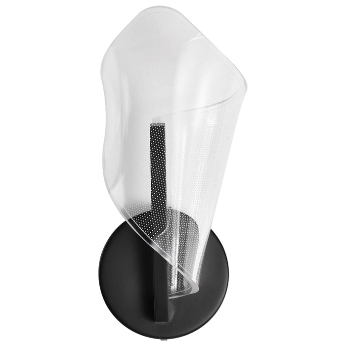 Sconce Nuvo 62-2282 Sedona - 13 Inch LED Sconce - Matte Black - Silk Screened Acrylic Lens Nuvo