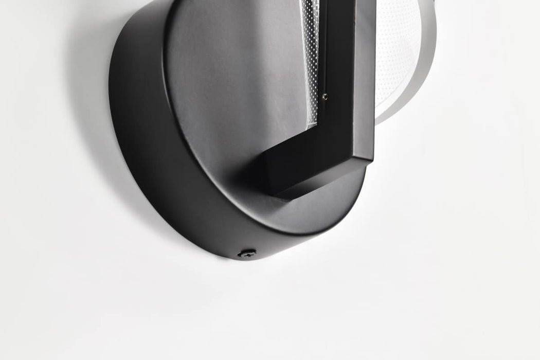 Sconce Nuvo 62-2282 Sedona - 13 Inch LED Sconce - Matte Black - Silk Screened Acrylic Lens Nuvo