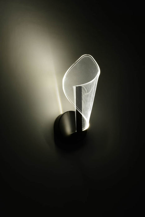 Sconce Nuvo 62-2282 Sedona - 13 Inch LED Sconce - Matte Black - Silk Screened Acrylic Lens Nuvo