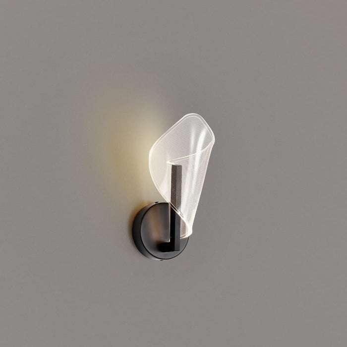 Sconce Nuvo 62-2282 Sedona - 13 Inch LED Sconce - Matte Black - Silk Screened Acrylic Lens Nuvo