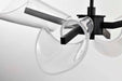 Chandelier Nuvo 62-2283 Sedona - 27 Inch 4 Light LED Chandelier - Matte Black - Silk Screened Acrylic Lens Nuvo