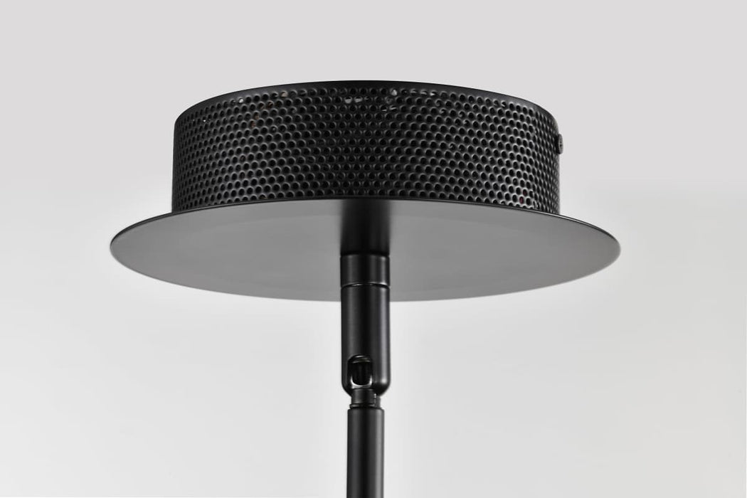 Chandelier Nuvo 62-2283 Sedona - 27 Inch 4 Light LED Chandelier - Matte Black - Silk Screened Acrylic Lens Nuvo
