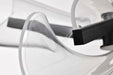 Chandelier Nuvo 62-2283 Sedona - 27 Inch 4 Light LED Chandelier - Matte Black - Silk Screened Acrylic Lens Nuvo