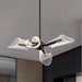 Chandelier Nuvo 62-2283 Sedona - 27 Inch 4 Light LED Chandelier - Matte Black - Silk Screened Acrylic Lens Nuvo