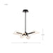 Chandelier Nuvo 62-2283 Sedona - 27 Inch 4 Light LED Chandelier - Matte Black - Silk Screened Acrylic Lens Nuvo