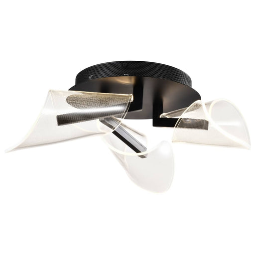 Flush Mount Nuvo 62-2284 Sedona - 22 Inch LED Flush Mount - Matte Black - Silk Screened Acrylic Lens Nuvo