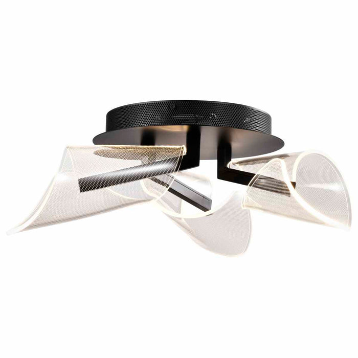 Flush Mount Nuvo 62-2284 Sedona - 22 Inch LED Flush Mount - Matte Black - Silk Screened Acrylic Lens Nuvo