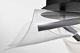 Flush Mount Nuvo 62-2284 Sedona - 22 Inch LED Flush Mount - Matte Black - Silk Screened Acrylic Lens Nuvo