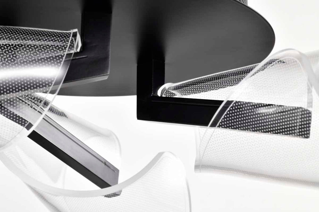 Flush Mount Nuvo 62-2284 Sedona - 22 Inch LED Flush Mount - Matte Black - Silk Screened Acrylic Lens Nuvo